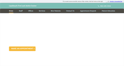 Desktop Screenshot of landmarkfootandankle.com